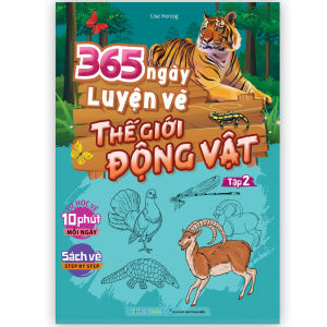 Sách 365 ngày luyện vẽ Thế Giới Động Vật - Tập 2
