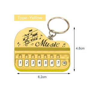 Gantungan Kunci Piano Portable Bisa Bercahaya Dan Voice Gantungan Kunci Fidget Mini Keychain Aesthetic
