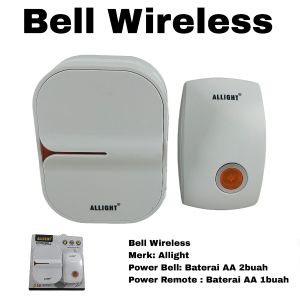 Bel Pintu Wireless 1 Remote Bell Baterai Door Bell