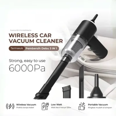 Wireless Car Vacuum Cleaner Portable Vakum Penyedot Debu Mini Mobil