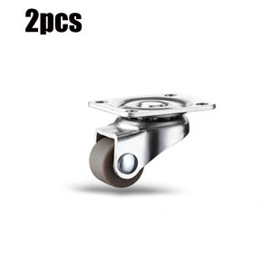 Heavy Duty Casters 20KG Mute Swivel Wheels for Moving Furniture Chair Crib Cabinet Workbench Soft Rubber Universal Castor