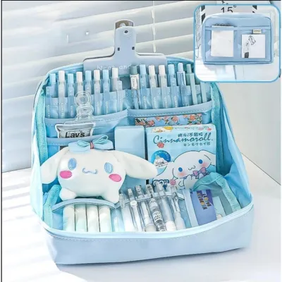 TEMPAT PENSIL KOREA MULTI SEKAT UKURAN JUMBO