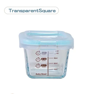 Glass Preservation Box Baby Food Container Frozen Heat-resistant Portable Sealed Storage Box
