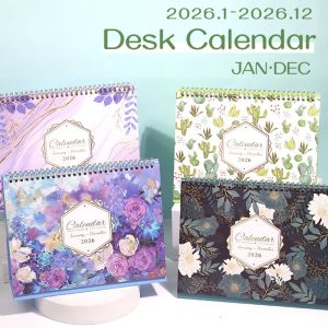 GIORGIONE Giấy dày Lịch để bàn 2026 Sáng tạo Di động Người tổ chức lịch trình hàng năm Công cụ lập kế hoạch hàng tháng Danh sách việc cần làm Lịch lật đứng Vật tư văn phòng trường học