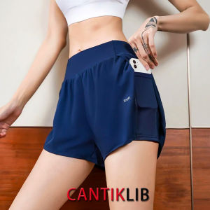 CANTIKLIB Celana Sport Pendek Wanita Hotpants Senam Aerobik Gym/ Fitness/Yoga /Running