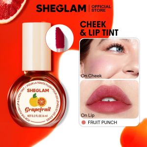 SHEGLAM Lip & Cheek Tint Matte Finish Liptints Lightweight Blush Moisturizing Liquid Lipstick Makeup