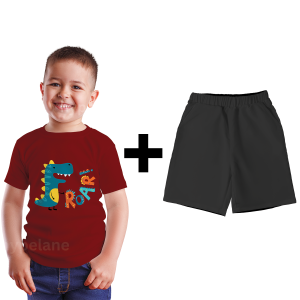 Baju Kaos Setelan Distro Anak Laki Laki Dinosaurus Keren Import 1 - 10 Tahun - Hypelane Kids