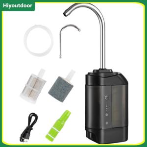 Portable Air Pump Multifunctional Aerator Water Pump with LED Light Water Dispenser Oxygenation Pump for Night Fishing