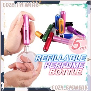 (1 pcs) 5ml Refillable Perfume Atomizer Spray Bottle Portable Mini Empty Case Scent Pump Fragrances Containers Travel