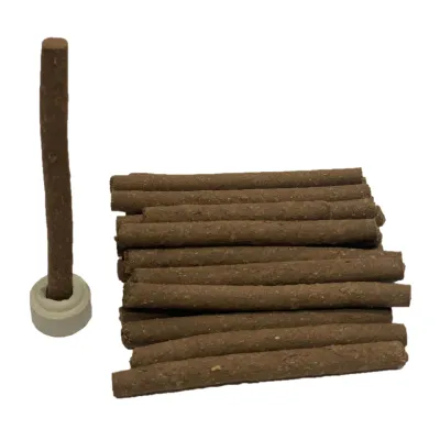 Satvik Panchgavya Dhoop Sticks Pack Of 20 Dhoop Battis For Pooja & Prayer With Dhoop Stand