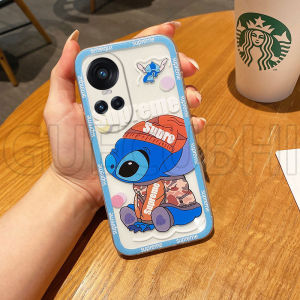 เคส OPPO Reno10 Reno10 Pro Reno10 Pro+ 5G ใหม่2023น่ารักโปร่งใสเคสซิลิโคนแบบนุ่มลายการ์ตูนสติทช์ เคสโทรศัพท์OPPO Reno 10 Pro 5G เคสโทรศัพท์