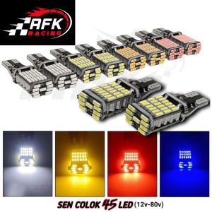 Lampu LED Sein Sen Dajjal 45 Mata Super Terang T10 Canbus motor mobil universal super terang 12-24v termurah honda yamaha suzuki kawasaki import lampu sen dajjal motor super terang promo discount
