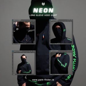 Pathfinder - Neon Black | Kaos Lengan Panjang Pria | Longsleeve | Kaos Pria | T Shirt Pria