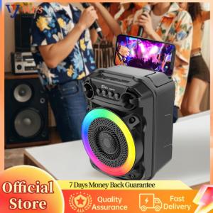 【Flagship】Wireless Speaker Subwoofer Karaoke Speaker with Microphone Outdoor Speaker Suitable for Home Theater Outdoor Dance Party