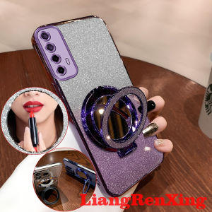 เคสสำหรับ Realme 7 Pro Realme 7i Realme ฝาปิดซิลิโคนนิ่มเคสโทรศัพท์ C17ดีไซน์ใหม่กระจกเครื่องสำอางใสพร้อม SFSHZJ01ยึด