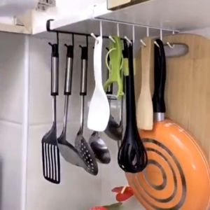 Gantungan Lemari Dapur Stainles Anti Karat - Aksesoris Kitchen set - 6 Hook