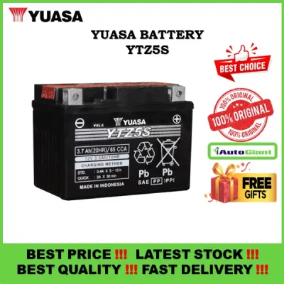 BATERI YUASA YTZ5S HONDA WAVE/CLICK/SUZUKI REVO/YAMAHA EGO/NOUVO
