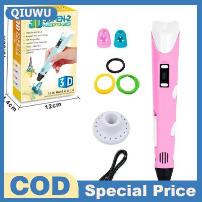 QIUWU 3D in ấn Bút hiển thị kỹ thuật số thông minh Bút làm nguệch ngoạc graffiti artscrafts với cáp USB