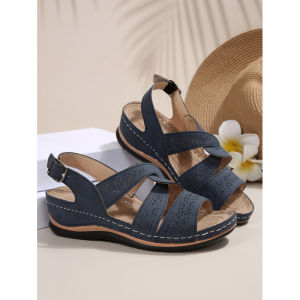 [Free Shipping] 2026 Summer New Hollow Out Plus Size WomenS Platform Wedge Sandals Fashion In Stock