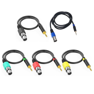 3.5mm Male To 3Pin Female Auditory Cable Compatibles Smartphones Laptops Mixers For Live Performances And Parties