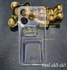 Case realme c63 c61 card case bening slot kartu soft case