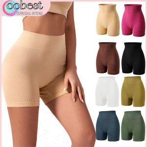 oobest กางเกงโยคะสำหรับผู้หญิงขนาดใหญ่กางเกงกระชับรูปร่างกางเกงออกกำลังกางเกงสำหรับหน้าร้อนยางยืดกางเกงเอวสูงผ้ายืดกางเกงขาสั้นระบายอากาศ