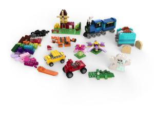 Classic Medium Creative Brick 10696 Building Toy Set - Featuring Storage Includes Train Car and a Tiger Figure and Playset for Kids Boys and Girls Ages 4-99