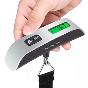 【⏰Wholesale Store】24H Ship Portable Hanging Scale with Strap 50KG/110LB Electronic Digital Luggage Scale Included Battery (Shipping Free)