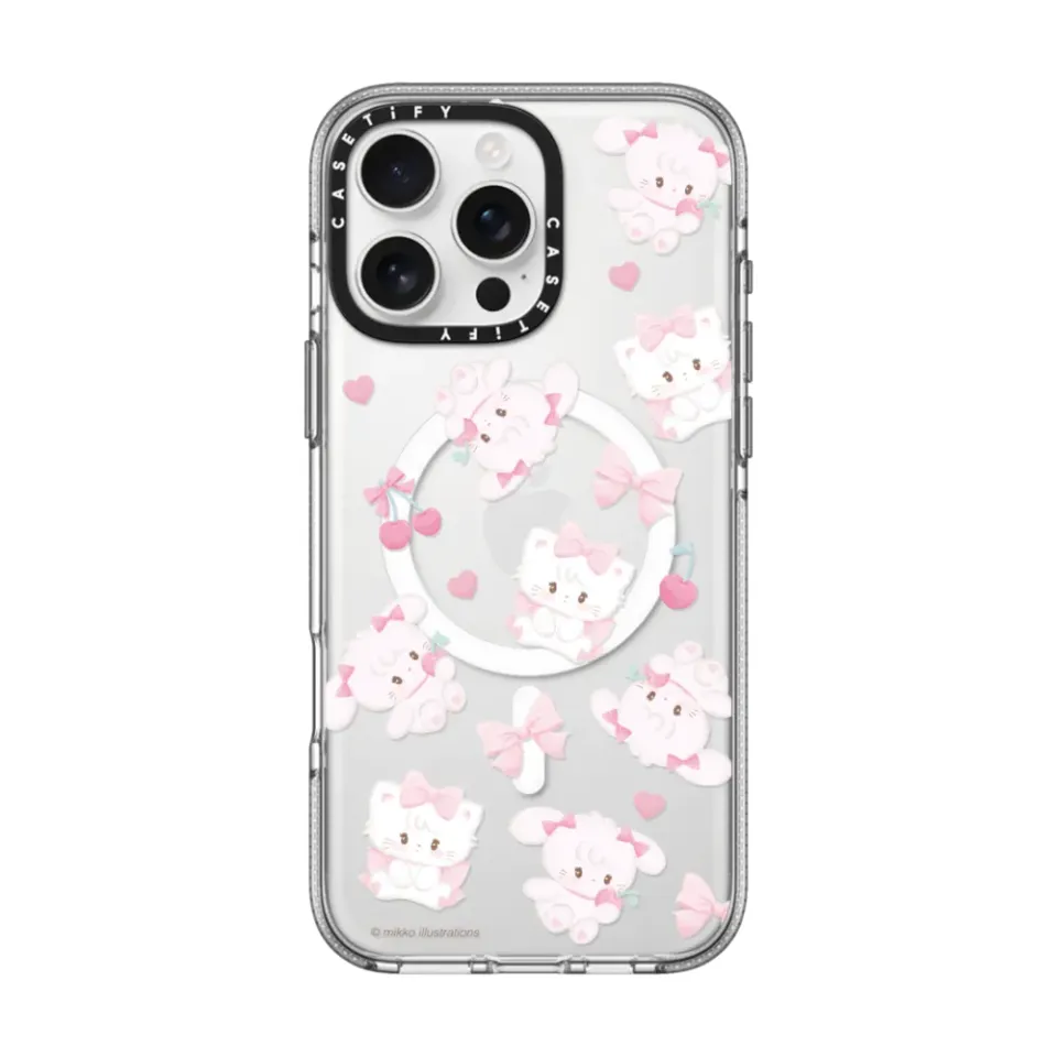 casetify iPhone13ケース mikko CASETiFY X Mikko illustrations Ice Crystal Clear Shockproof with