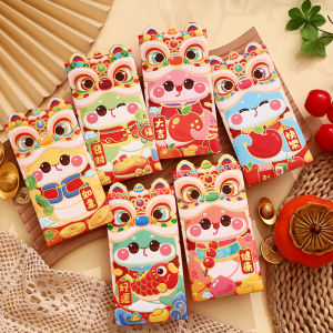 【Ready Stock】2025蛇年红包🧧9x17cm 6PCS 2025 CNY Snake Year Red envelope packet Money Bag 3D Red Envelope Chinese New Year Angpow packet wedding 利是封