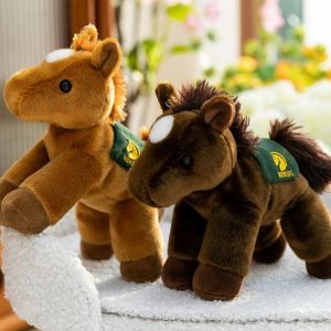 DEEPWHISPER Simulation Horse Simulation Horse Plush Toys Stuffed Animal Plush Horned Sheep Plush Toys Cute Soft Realistic Horse Stuffed Toy Kids Gift