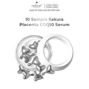10 Viên Serum dưỡng sáng da ngăn ngừa lão hóa Sakura Placenta COQ10