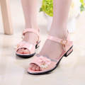 ＜＞Children Quality Fashion Korean Kids 3 4 5 6 7 8 9 10 11 To 12 Year Old Beach High Heels Cut Sandals Slippers For Teens Girl On Sale. 