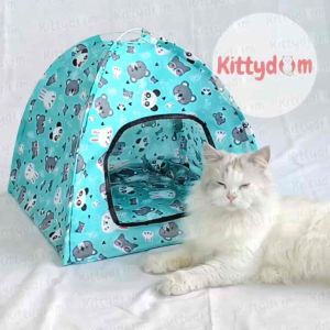 Tenda Kucing Ekonomis Motif Fullset: Solusi Tempat Tidur & Bermain Hewan Peliharaan