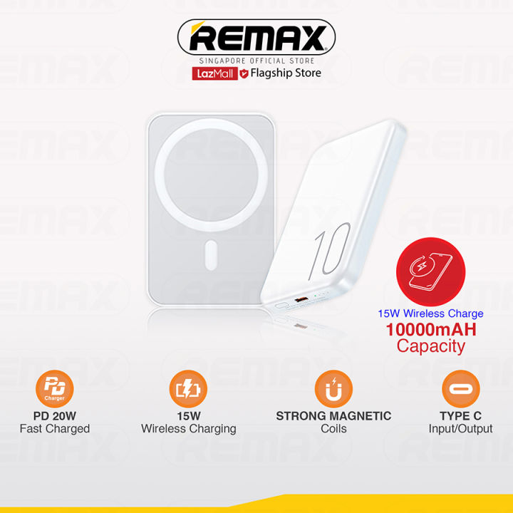 [Remax Energy] RPP-65 10000mAh MagSafe Wireless Power Bank 15W Fast ...