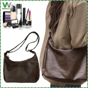 กระเป๋าโท้ทผู้หญิงหนัง PU ขนาดใหญ่ ปรับสายได้ ทนทาน เหมาะสำหรับเดินทางและใช้ในชีวิตประจำวัน