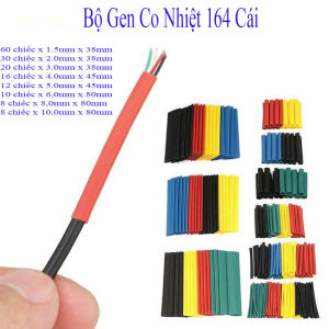 Bộ Gen Co Nhiệt 164 Cái Chuyên Dụng Cho Nối Dây Điện TI0538
