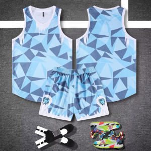 AE Summer mens sports fashion high-quality basketball jersey breathable and sweat-absorbing shorts and tank top basketball sports print