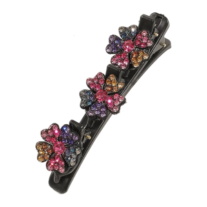 Shining Flower Hair Clip Flower Duckbill Clip Strong Hold Barrettes for Women Thin Fine Hair Styling Essential