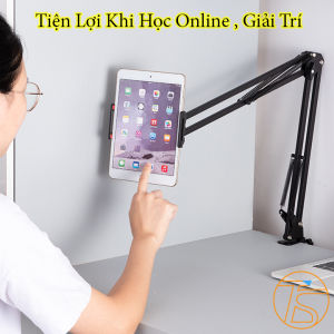 Giá đỡ điện thoại đa năng kẹp bàn kẹp đầu giường - Giá treo ipad học online xem phim đọc báo