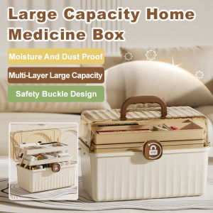 Family portable medical box (large capacity moistureproof dustproof epidemic prevention)