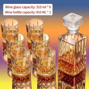 Japan importclassy whiskey glass bottle suit | Crystal glass wine set