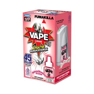 OBAT NYAMUK CAIR REFILL ISI ULANG 45 MALAM 6.1 LV LIQUID 45 ML VAPEE AROMA WANGI FRUITY FRESH AROMA SAKURA BLOSSOM/Fumakilla Liquid Elektrik Refill Anti Nyamuk 45 Hari