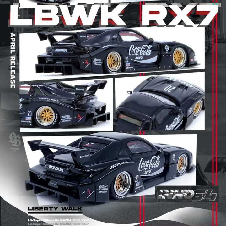 IN64-LBWK-RX7-01 - INNO64 1/64 MAZDA RX7 (FD3S) LB-SUPER SILHOUETTE ...