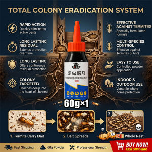 ✨Whole Nest Elimination✨Termite Killer Powder 60g Termite bait Prevent Wood Damage Household