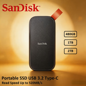 800MB/s SanDisk E30 Portable SSD USB3.2 Gen2 Type-C Shockproof External Solid State Disk for Laptop Desktop - 480GB-10TB