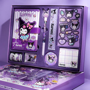 COD 9 IN 1 Gift box Alat Tulis Set Kuromi Mewah Alat Tulis Set/Perlengkapan Sekolah Set Alat Tulis
