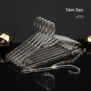 Móc Treo Quần Áo Bằng Nhựa Acrylic Trong Suốt Tiện Dụng Móc áo chống trượt móc áo nhựa trong suốt móc áo lót