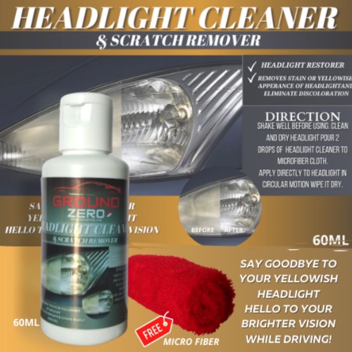 Ground Zero Car Care Headlight Cleaner and Scratch remover 60ML