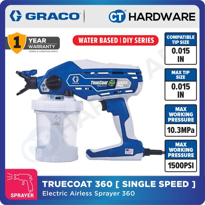 Single Speed Graco 360 Airless Paint Sprayer GRACO TRUECOAT360AP